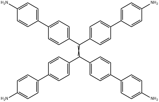 四-(4-氨基-(1,1-联苯))乙烯结构式