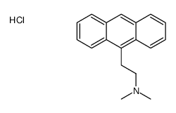2-anthracen-9-ylethyl(dimethyl)azanium,chloride Structure