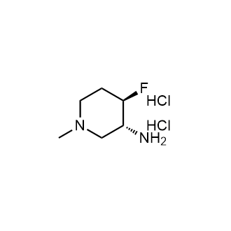 (3R,4R)-4-氟-1-甲基哌啶-3-胺二盐酸盐结构式