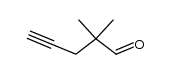 2,2-dimethylpent-4-yn-1-al结构式