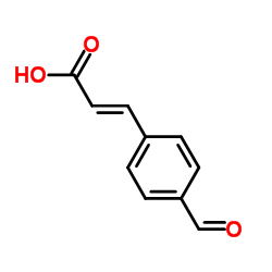 (2E)-3-(4-Formylphenyl)acrylic acid Structure