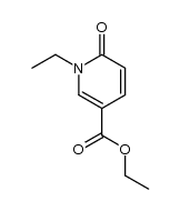 Ethyl-1-ethyl-1,6-dihydro-6-oxopyridin-3-carboxylat Structure