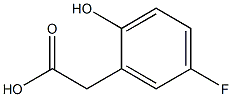 (5-Fluoro-2-hydroxy-phenyl)-acetic acid Structure