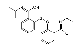 N-propan-2-yl-2-[[2-(propan-2-ylcarbamoyl)phenyl]disulfanyl]benzamide结构式