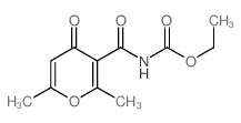 Carbamic acid,[(2,6-dimethyl-4-oxo-4H-pyran-3-yl)carbonyl]-, ethyl ester (8CI)结构式