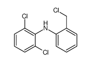 2,6-dichloro-N-[2-(chloromethyl)phenyl]aniline结构式