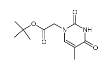 thymine-acetic acid tert-butyl ester Structure