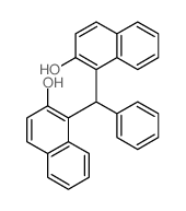 2-Naphthalenol,1,1'-(phenylmethylene)bis-结构式