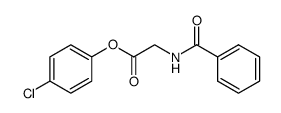 hippuric acid 4-chlorophenyl ester Structure