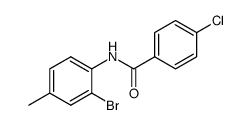 N-(2-bromo-4-methylphenyl)-4-chlorobenzamide Structure