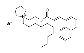 2-(1-decylpyrrolidin-1-ium-1-yl)ethyl (E)-3-naphthalen-1-ylprop-2-enoate,bromide结构式