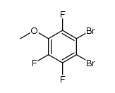 1,2-dibromo-3,4,6-trifluoro-5-methoxybenzene结构式