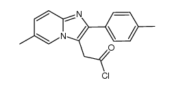 2-(6-methyl-2-(p-tolyl)imidazo[1,2-a]pyridin-3-yl)acetyl chloride结构式