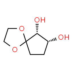 1,4-Dioxaspiro[4.4]nonane-6,7-diol,cis-(9CI) structure