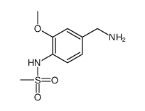 N-[4-(aminomethyl)-2-methoxyphenyl]methanesulfonamide结构式