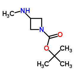 1-BOC-3-甲氨基氮杂环丁烷结构式