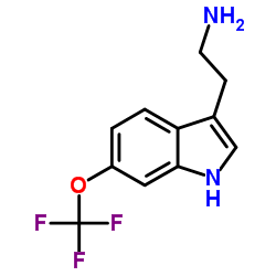 6-三氟甲氧基色胺结构式