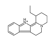 1-ethyl-2,3,4,6,7,12-hexahydro-1H-indolo[2,3-a]quinolizin-5-ium Structure
