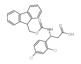FMOC-(R)-3-氨基-3-(2,4-二氯苯基)-丙酸结构式