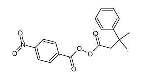 β-phenylisovaleryl p-nitrobenzoyl peroxide结构式
