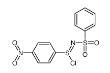 N-[chloro-(4-nitrophenyl)-λ4-sulfanylidene]benzenesulfonamide结构式