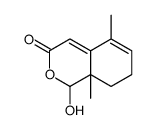 1-hydroxy-5,8a-dimethyl-7,8-dihydro-1H-isochromen-3-one结构式