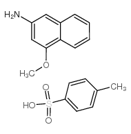 4-Methoxy-2-naphthylamine p-toluenesulfonate salt Structure