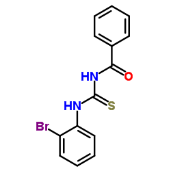 N-[(2-溴苯基)氨基硫代甲酰]苯甲酰胺结构式