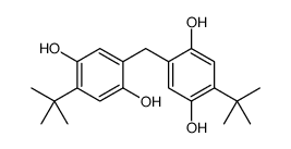 2-tert-butyl-5-[(4-tert-butyl-2,5-dihydroxyphenyl)methyl]benzene-1,4-diol Structure