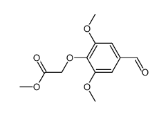 (4-formyl-2,6-dimethoxy-phenoxy)-acetic acid methyl ester结构式