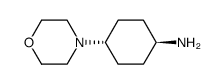 反式-1-氨基-4-(吗啡啉-4-基)-环己烷盐酸盐结构式
