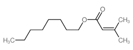 octyl 3-methylbut-2-enoate Structure
