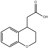 2-(苯并二氢吡喃-4-基)乙酸结构式