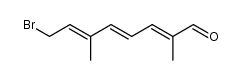 (2E,4E,6E)-8-bromo-2,6-dimethyl-octa-2,4,6-trienal结构式