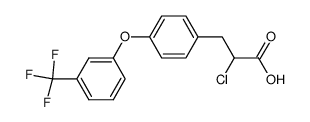 2-Chloro-3-[4-(3-trifluoromethyl-phenoxy)-phenyl]-propionic acid结构式