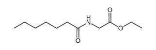 N-(1-Oxoheptyl)glycine Ethyl Ester Structure