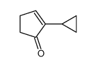 2-cyclopropylcyclopent-2-en-1-one结构式