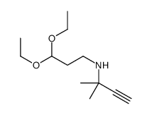 N-(3,3-diethoxypropyl)-2-methylbut-3-yn-2-amine Structure