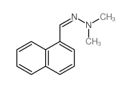 1-Naphthalenecarboxaldehyde,2,2-dimethylhydrazone Structure