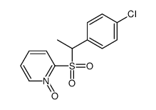 2-[1-(4-chlorophenyl)ethylsulfonyl]-1-oxidopyridin-1-ium Structure