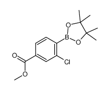 2-氯-4-甲酯基苯硼酸频呢醇酯结构式
