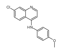 7-chloro-N-(4-methoxyphenyl)quinolin-4-amine结构式