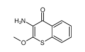 3-氨基-2-甲氧基-4H-1-苯并硫代吡喃-4-酮结构式
