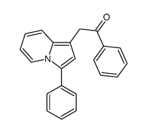 1-phenyl-2-(3-phenylindolizin-1-yl)ethanone Structure