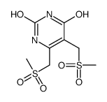 5,6-bis(methylsulfonylmethyl)-1H-pyrimidine-2,4-dione结构式