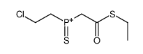 2-chloroethyl-(2-ethylsulfanyl-2-oxoethyl)-sulfanylidenephosphanium Structure