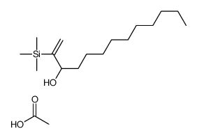 acetic acid,2-trimethylsilyltridec-1-en-3-ol结构式
