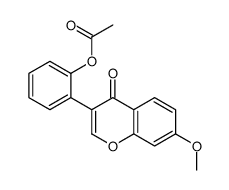 [2-(7-methoxy-4-oxochromen-3-yl)phenyl] acetate结构式