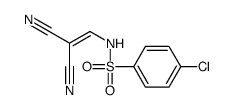 4-chloro-N-(2,2-dicyanoethenyl)benzenesulfonamide Structure