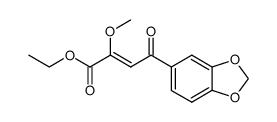 (Z)-4-Benzo[1,3]dioxol-5-yl-2-methoxy-4-oxo-but-2-enoic acid ethyl ester结构式